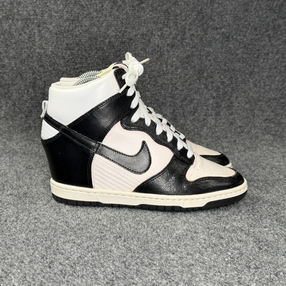Nike Dunk Sky High Panda Sneakers Women's 7.5 Black White Athletic Retro Shoes